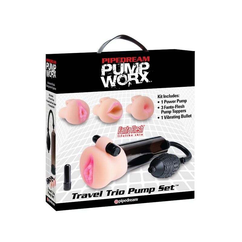 PUMP WORX - BOMBA DE ONDAS ESTIMULADORAS CON MASTURBADOR