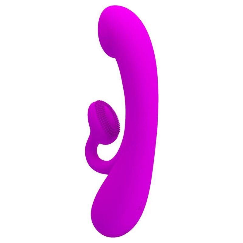 PRETTY LOVE - SINCERE VIBRADOR Y ONDAS ESTIMULADORAS DE CLÍTORIS SILICONA MORADO