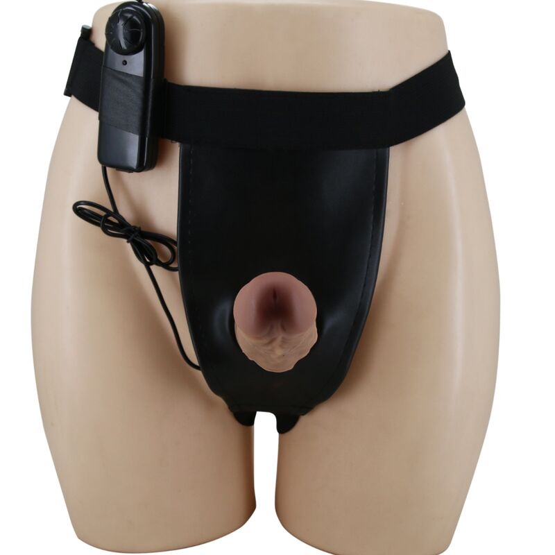 PRETTY LOVE - HARNESS BRIEFS CON VIBRACIÓN DILDO INCLUIDO