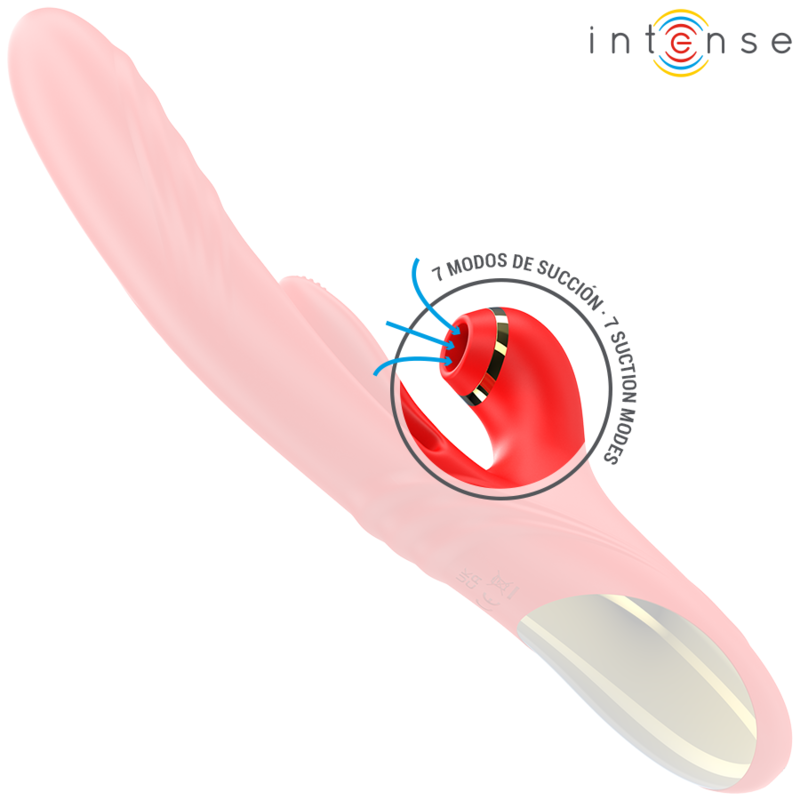 INTENSE - KAROL VIBRADOR MULTIFUNCIÓN EMPUJE & ESTIMULACIÓN & ONDAS ESTIMULADORAS ROJO