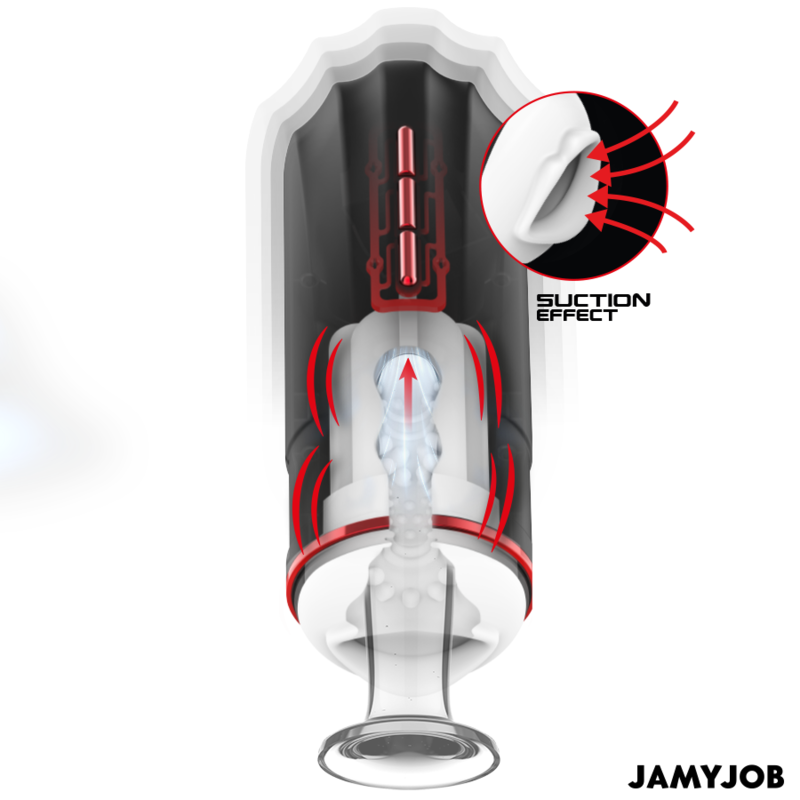 JAMYJOB - MEGABITE MASTURBADOR BOCA AUTOMTICO 5 MODOS ONDAS ESTIMULADORAS Y VIBRACIÓN
