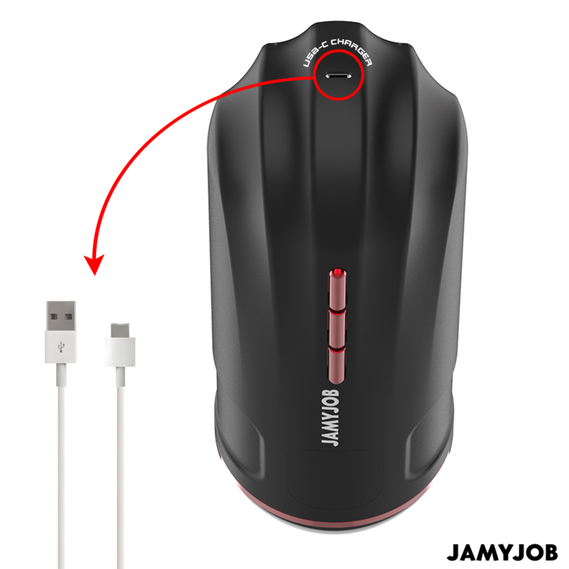 JAMYJOB - MEGABITE MASTURBADOR BOCA AUTOMTICO 5 MODOS ONDAS ESTIMULADORAS Y VIBRACIÓN