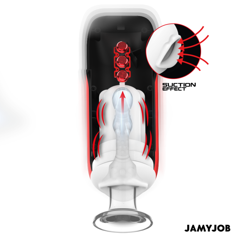 JAMYJOB - BLAZE MASTURBADOR BOCA AUTOMTICO 5 MODOS ONDAS ESTIMULADORAS Y VIBRACIÓN