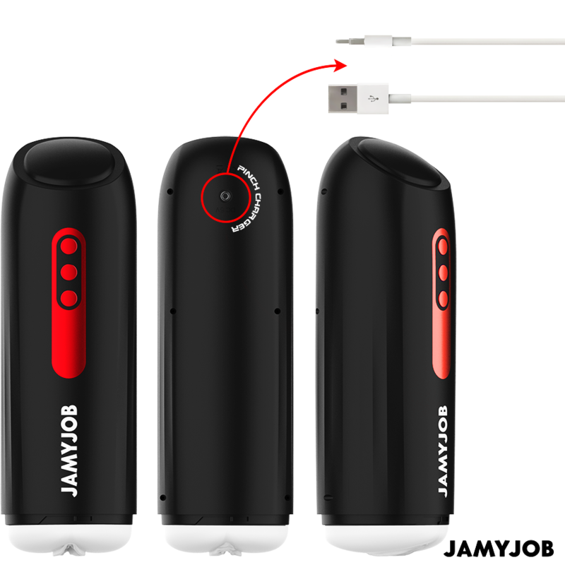 JAMYJOB - PHANTOM MASTURBADOR VAGINA AUTOMTICO 5 MODOS ONDAS ESTIMULADORAS Y EMPUJE