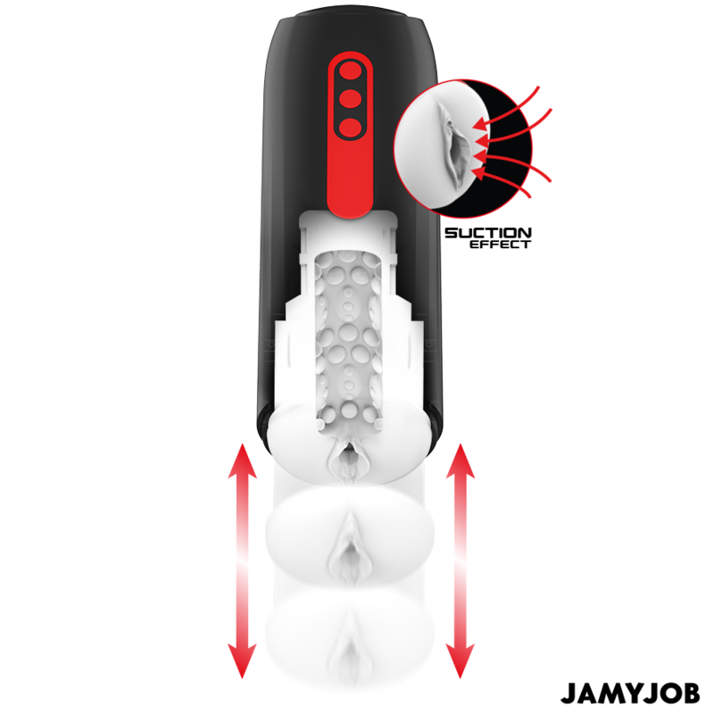 JAMYJOB - PHANTOM MASTURBADOR VAGINA AUTOMTICO 5 MODOS ONDAS ESTIMULADORAS Y EMPUJE