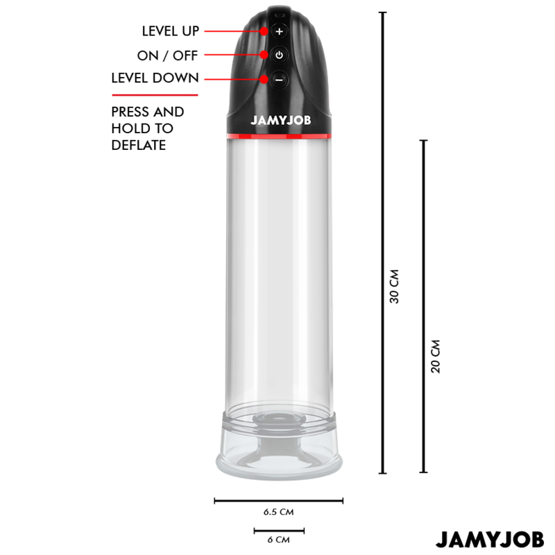 JAMYJOB - XPAND BOMBA AUTOMÁTICA 3 NIVELES DE ONDAS ESTIMULADORAS GRIS