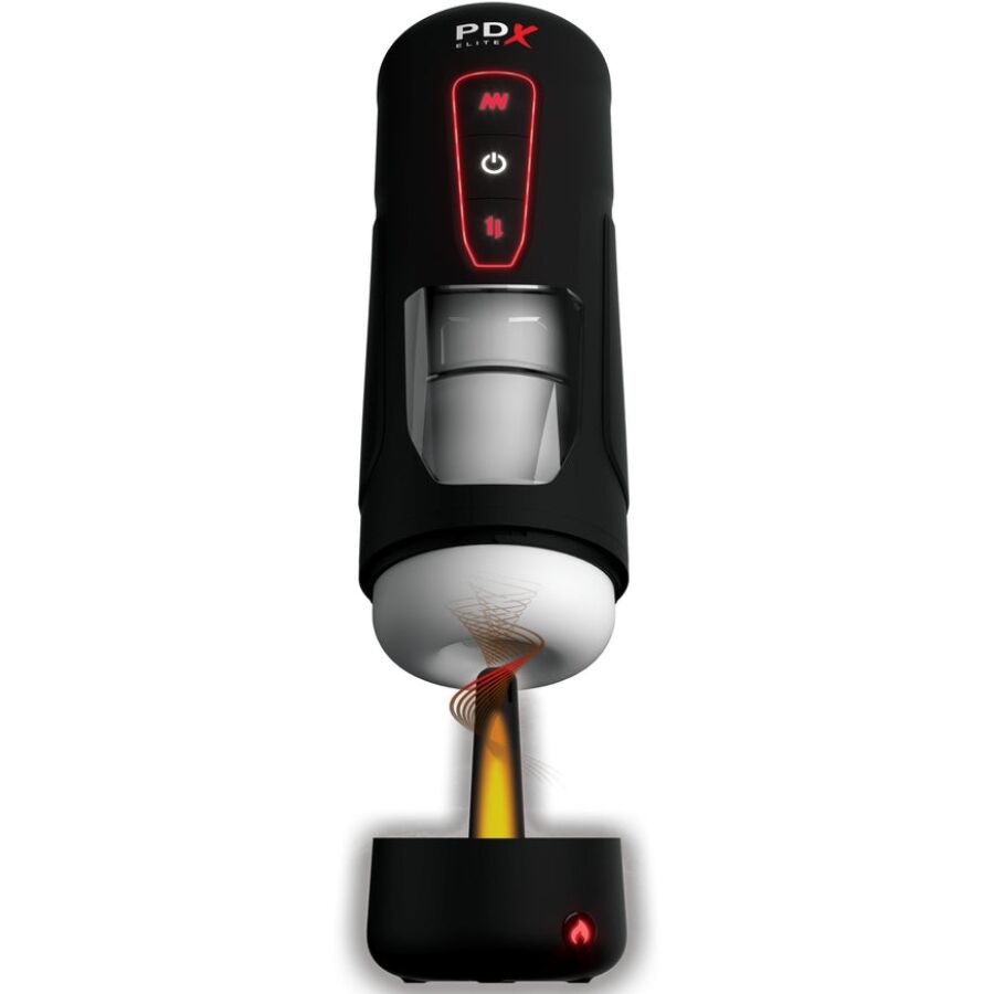 PDX ELITE - MILK ME HOTTER MASTURBADOR AUTOMÁTICO CON THRUSTING Y VIBRACIÓN EFECTO CALOR