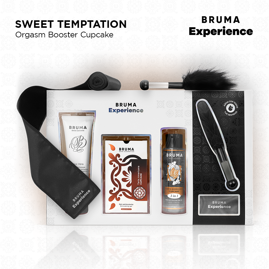 BRUMA XPERIENCE - KIT TENTACIÓN DULCE TARTA AMERICANA CON POTENCIADOR DE ORGASMOS