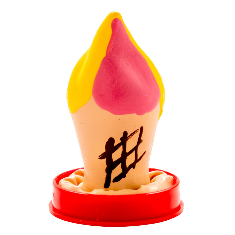 CONDOMERIE - PRESERVATIVO DECORATIVO PINTADO A MANO HELADO