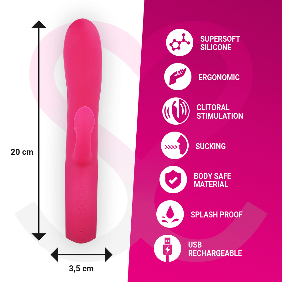 MORESSA - DUSTIN ONDAS ESTIMULADORAS CLITORIAL Y POTENTE VIBRACIÓN PREMIUM SILICONE RECARGABLE