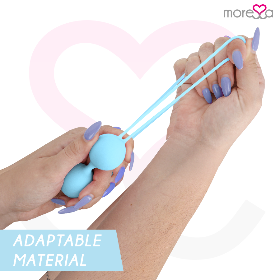 MORESSA - OSIAN TWO ENTRENAMIENTO SUELO PELVICO 101gr PREMIUM SILICONA TURQUESA