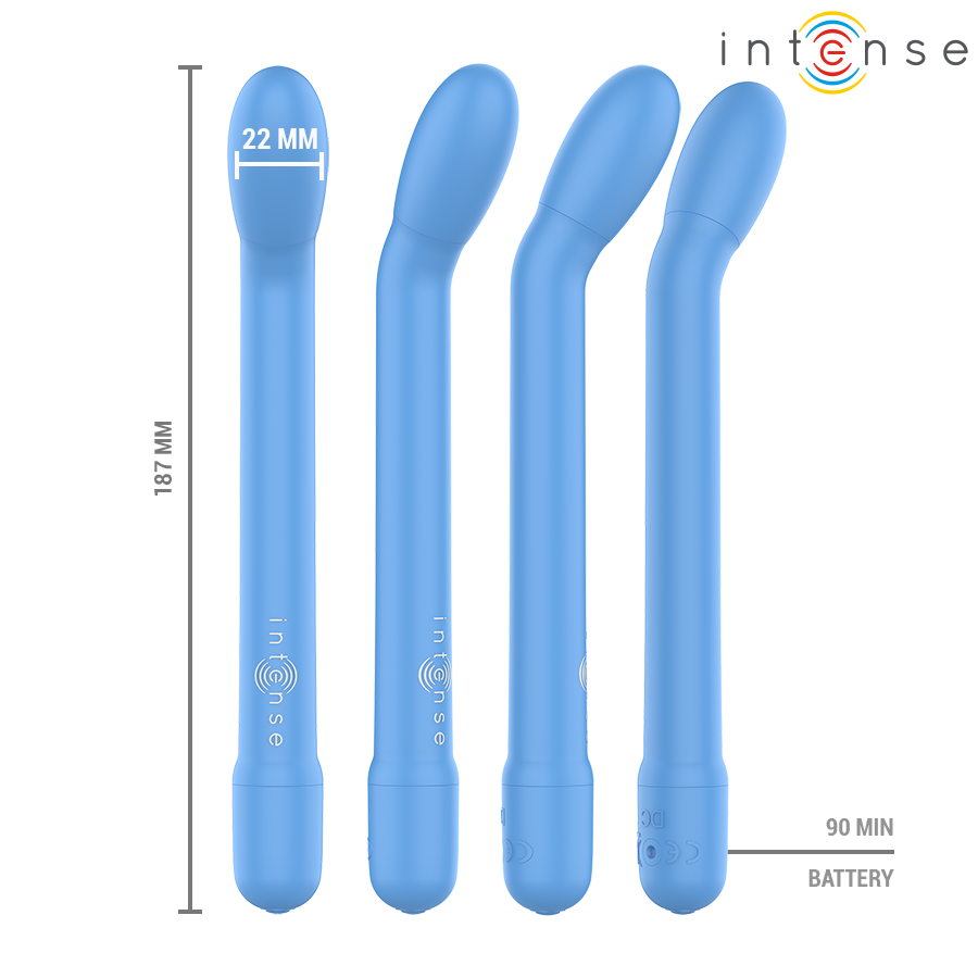 INTENSE - KARLIE ESTIMULADOR PUNTO-G RECARGABLE AZUL