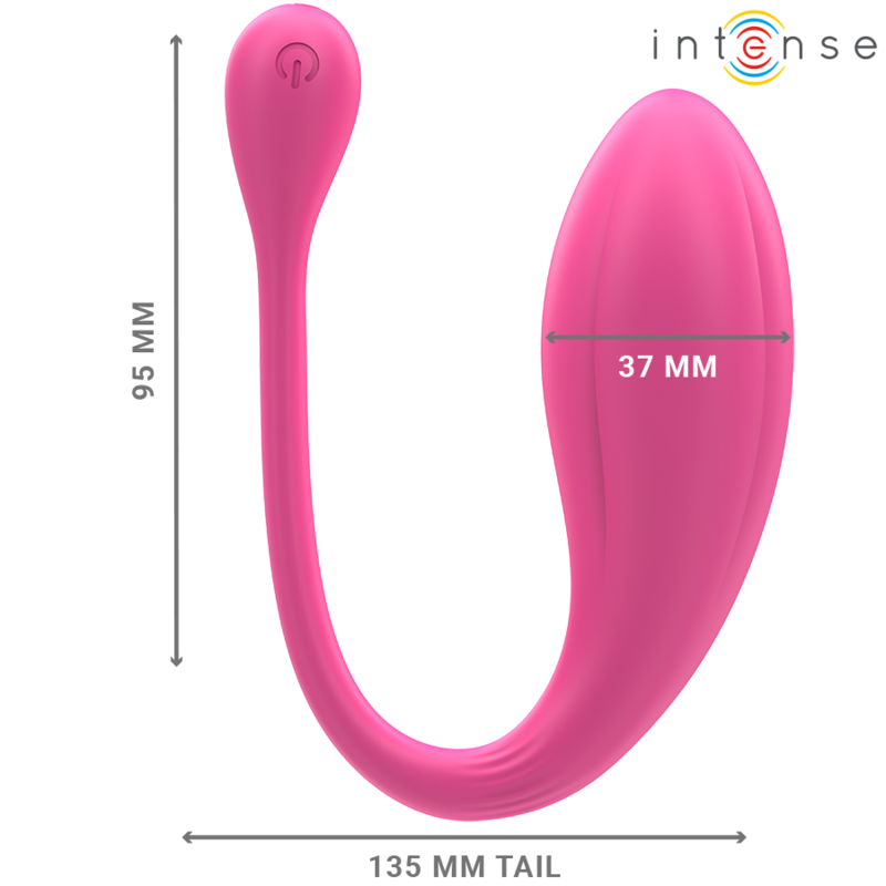 INTENSE - JANICE HUEVO VIBRADOR U DOBLE ESTIMULACIÓN 10 VIBRACIONES ROSA CONTROL REMOTO