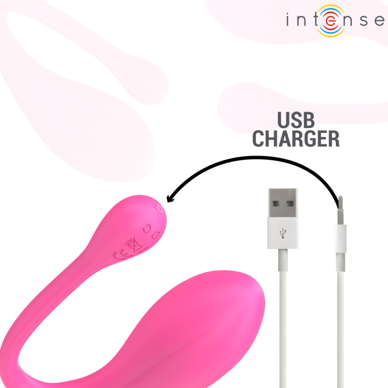 INTENSE - JANICE HUEVO VIBRADOR U DOBLE ESTIMULACIÓN 10 VIBRACIONES ROSA CONTROL REMOTO