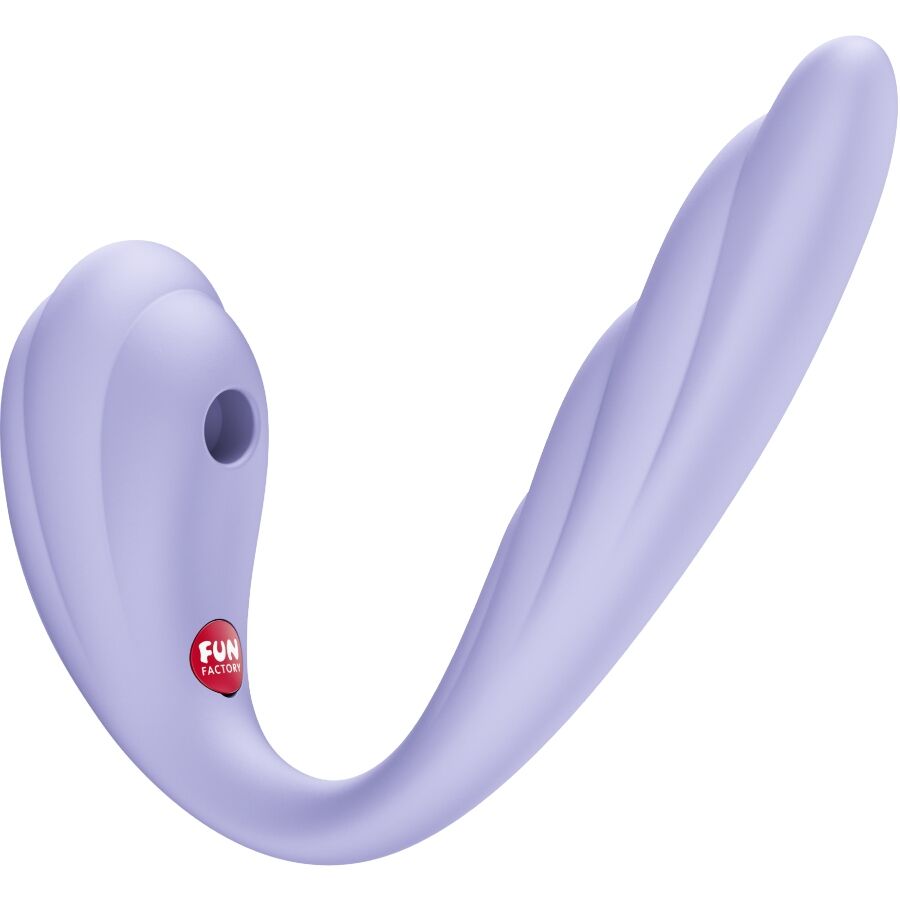FUN FACTORY - VIVACE DOBLE VIBRADOR INSERTABLE AIR PULSE VIOLETA