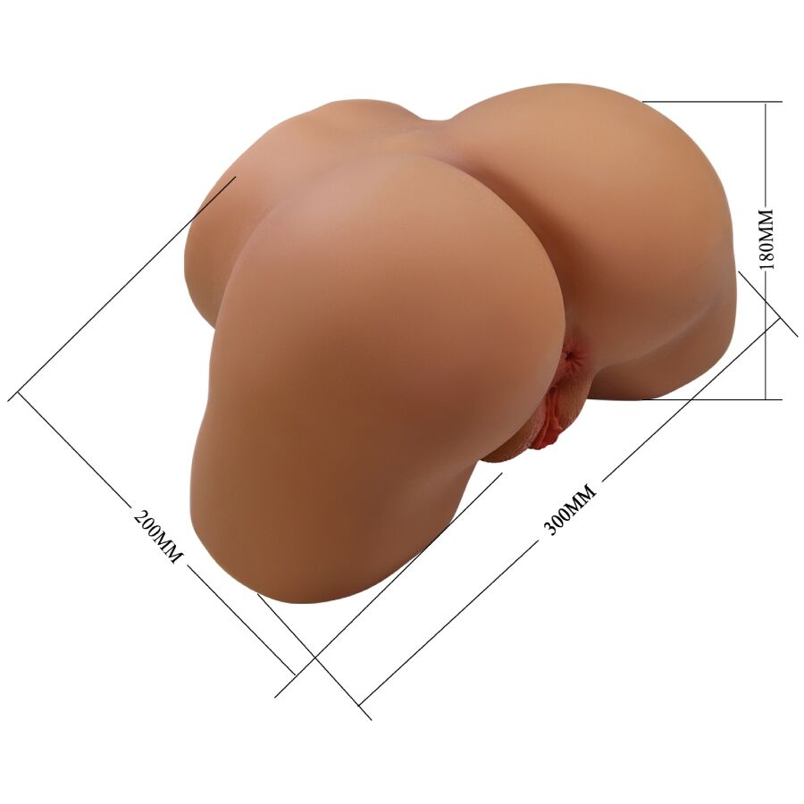 CRAZY BULL - SOPHIA TRASERO FEMENINO REALISTA VIBRADOR & SUCCIONADOR CON SONIDO 5.5 KG
