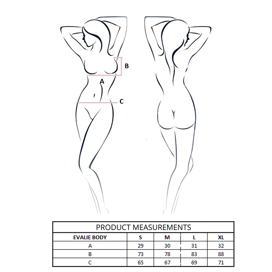 PASSION - EVALIE BODY BLANCO L/XL