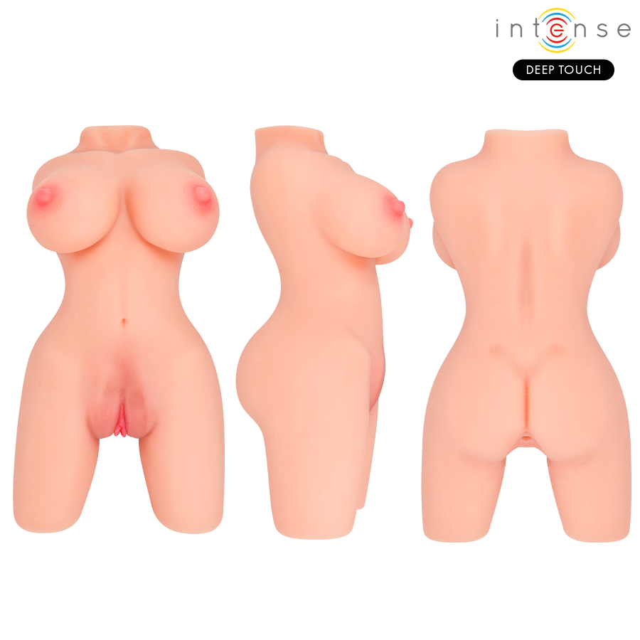 INTENSE DEEP TOUCH - JESSE TORSO MASTURBADOR MULTIPOSICIÓN DOBLE VAGINA & ANO