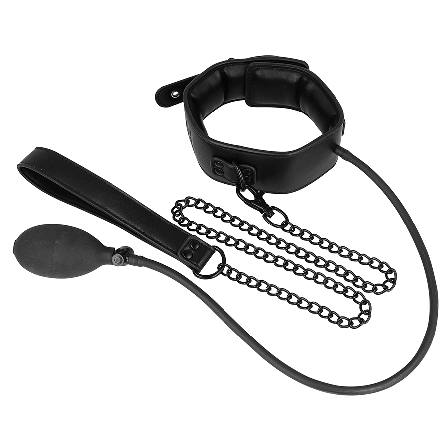 FETISH SUBMISSIVE BONDAGE - COLLAR BONDAGE INFLABLE CON TIRADOR