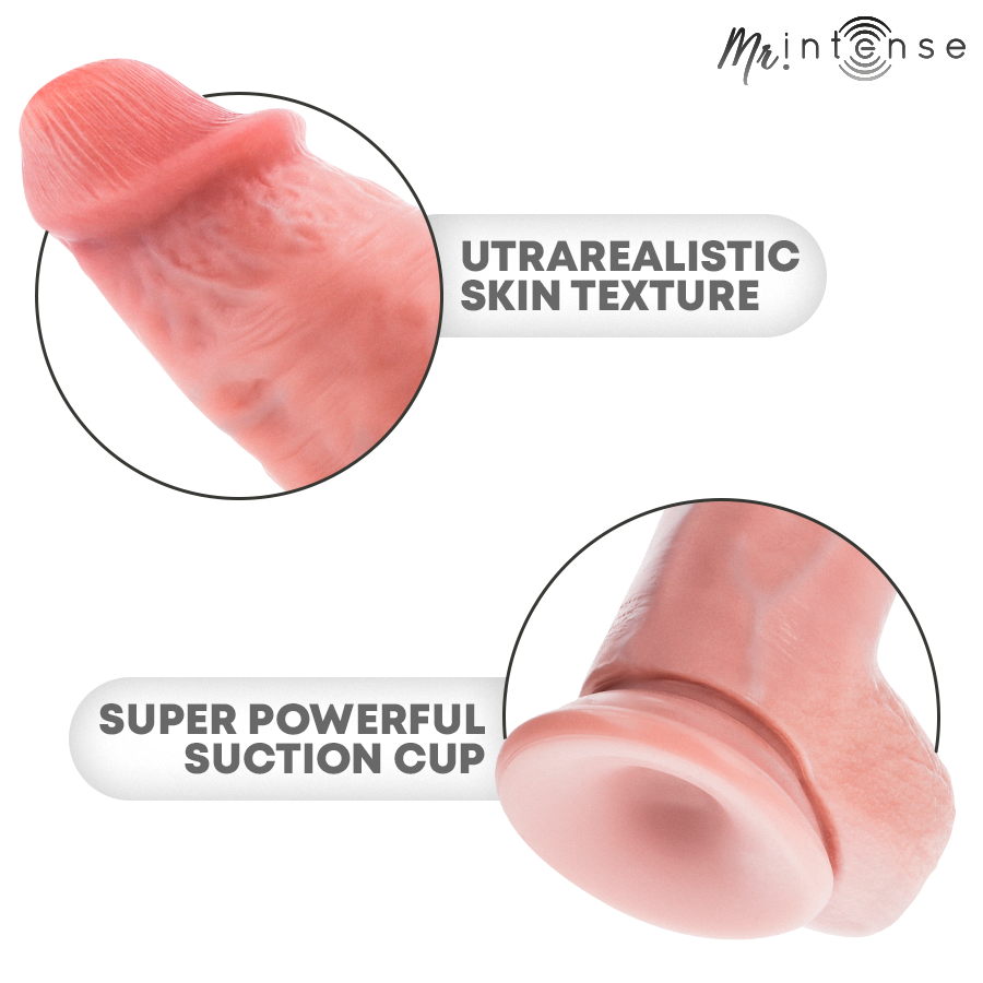 MR INTENSE - SMALL SPENCER DILDO SILICONA 19 CM -Ø- 4.5 CM