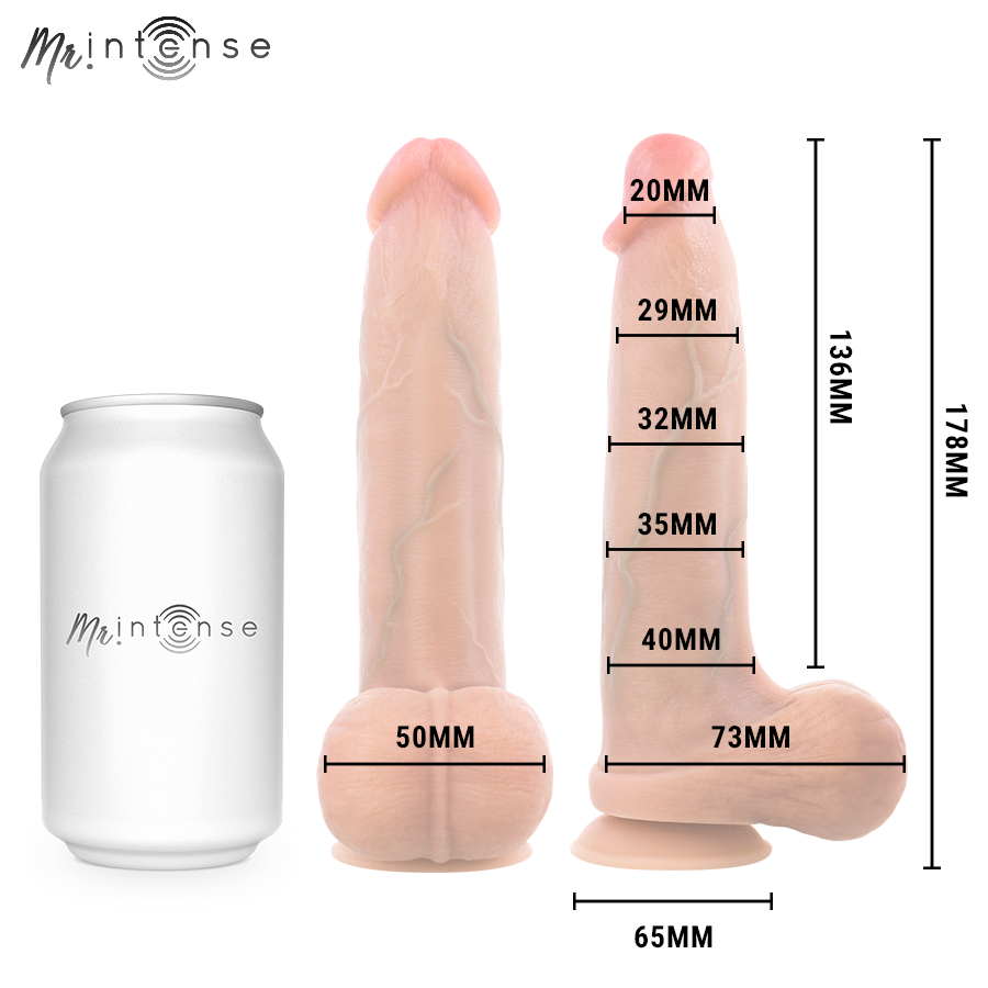 MR INTENSE - BRUCE S DILDO SILICONA 17.8 CM -Ø- 4 CM