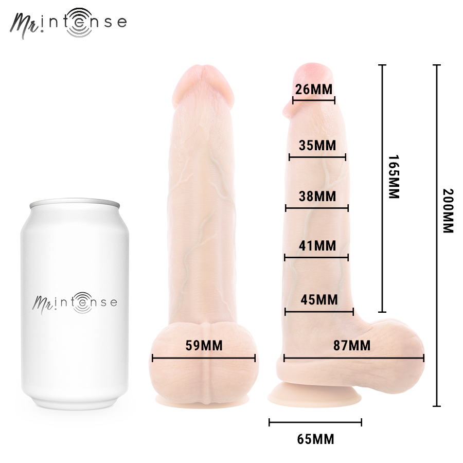 MR INTENSE - BRUCE M DILDO SILICONA 20 CM -Ø- 4.5 CM