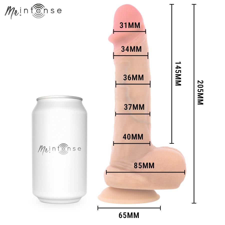 MR INTENSE - DANNY DILDO EYACULADOR SILICONA 20.5 CM -Ø- 4 CM