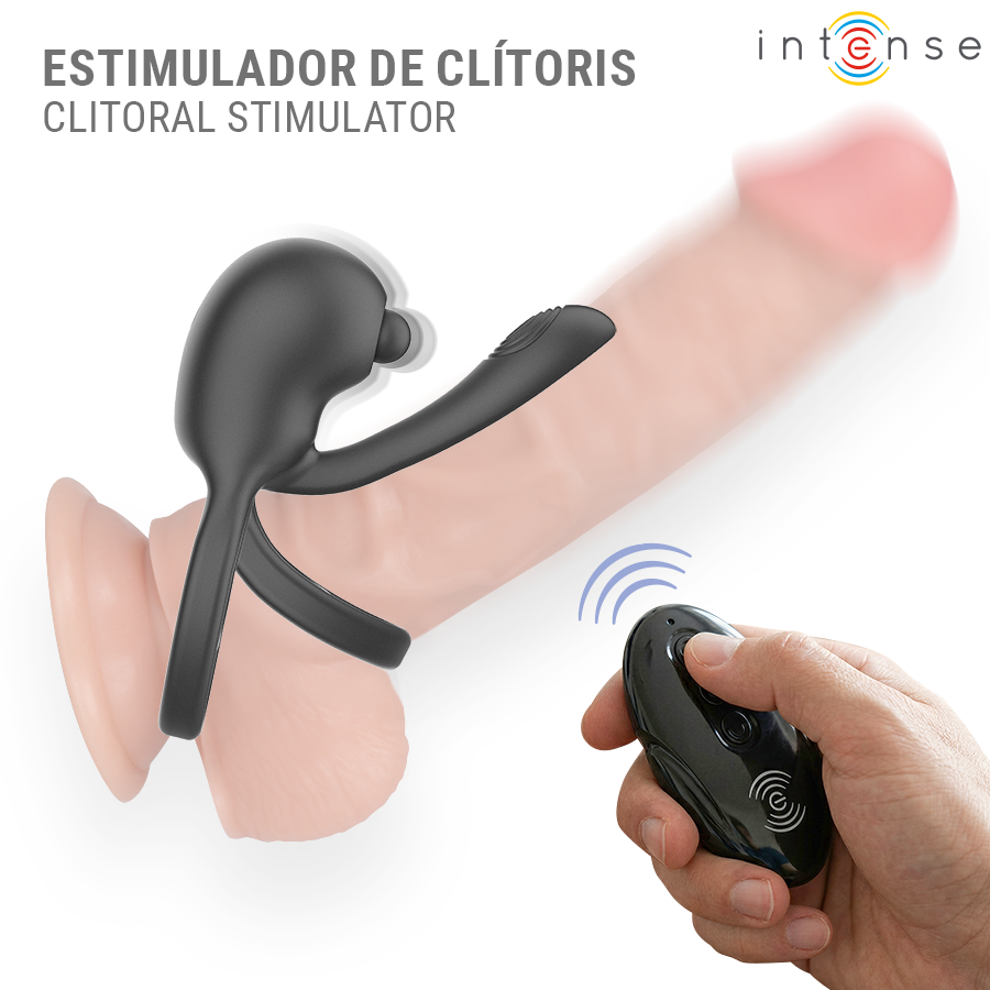 INTENSE - SPIKE ANILLO VIBRADOR PARA PENE CON CONTROL REMOTO