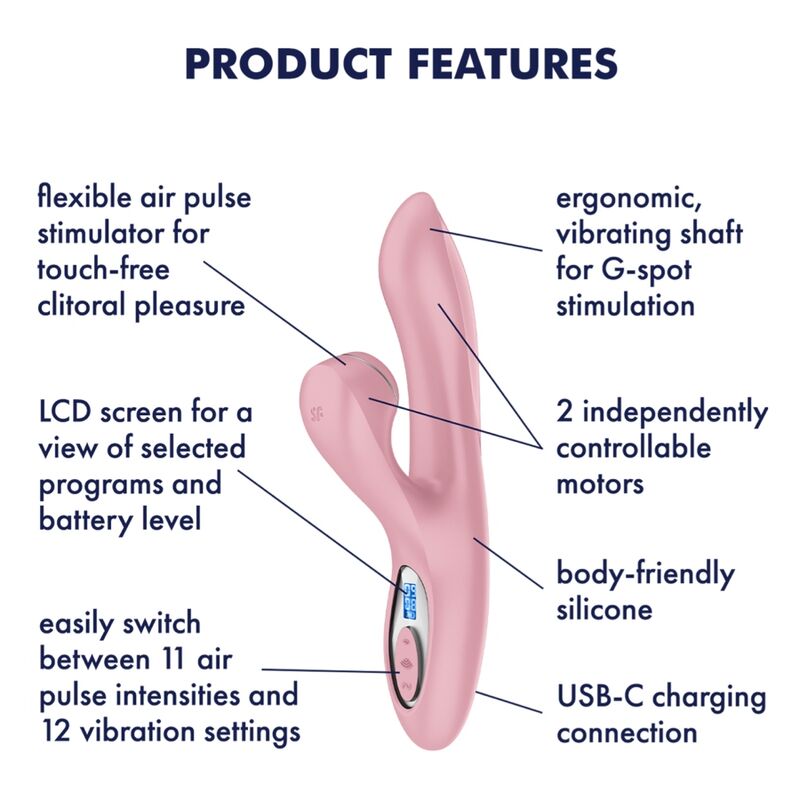 SATISFYER - PRO+ G-SPOT GENERATION 2 ROSA