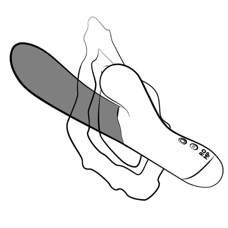 ROMP - PULSE VIBRADOR RABBIT DUAL PUNTO G AZUL ELÉCTRICO