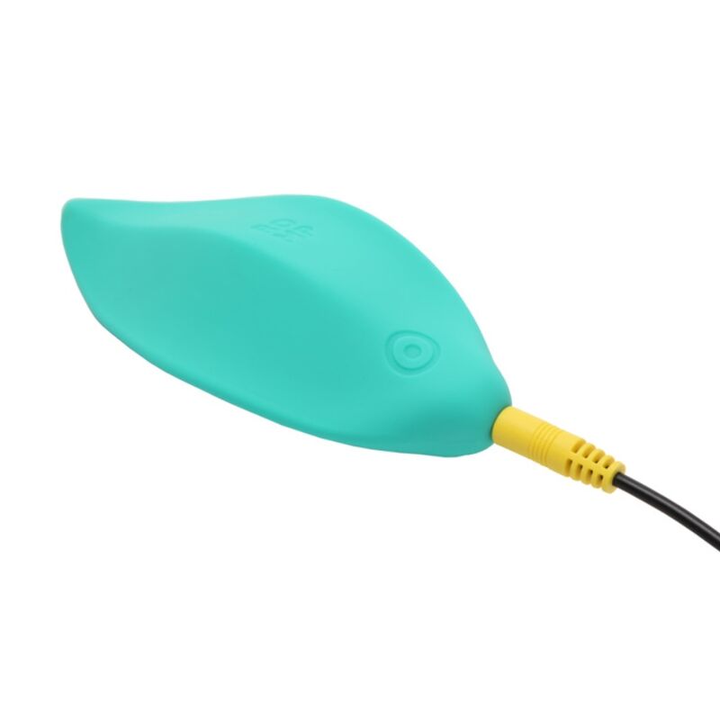 ROMP - WAVE VIBRADOR ESTIMULADOR DE CLÍTORIS FORMA ERGONÓMICA VERDE AGUA