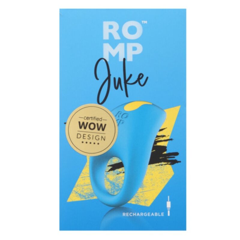 ROMP - JUKE ANILLO DE SILICONA PARA PENE CON VIBRADOR DE ESTIMULACIÓN DE CLÍTORIS