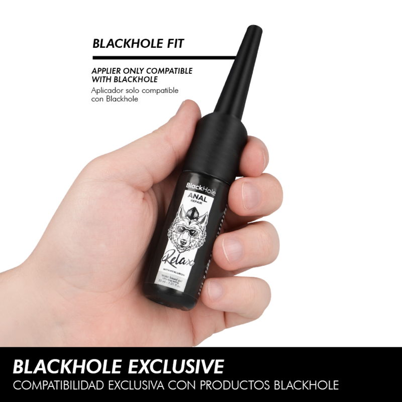 BLACK HOLE - APLICADOR DE LUBRICANTE ANAL TALLA S 30 ML