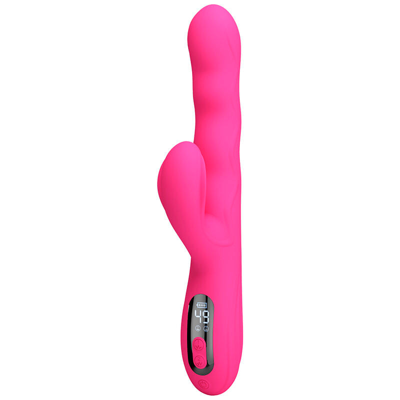 PRETTY LOVE - WINTERS VIBRADOR RABBIT MULTIFUNCIÓN CON PANTALLA LED ROSA