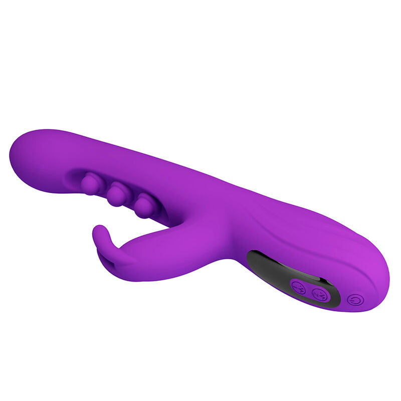 PRETTY LOVE - SABIEN VIBRADOR RABBIT CON ESTIMULACIÓN POR GOLPETEOS Y LED MORADO