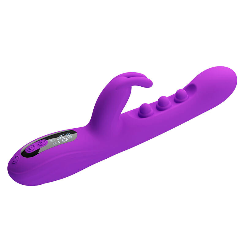 PRETTY LOVE - SABIEN VIBRADOR RABBIT CON ESTIMULACIÓN POR GOLPETEOS Y LED MORADO