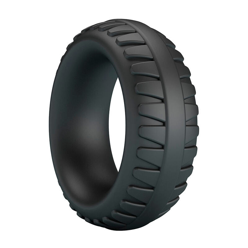 CRAZY BULL - MERRITT ANILLO PARA PENE TEXTURIZADO SILICONA NEGRO