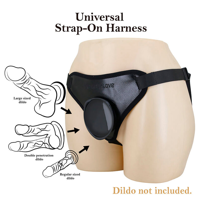 PRETTY LOVE - ARNÉS STRAP-ON UNIVERSAL NEGRO