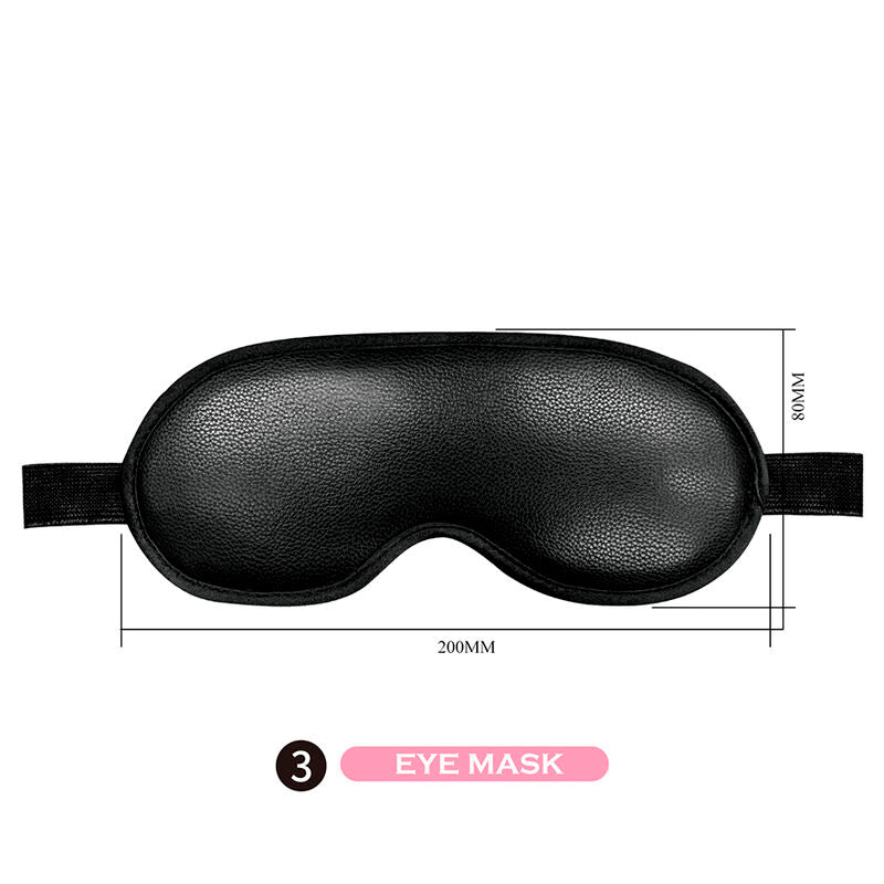PRETTY LOVE - KIT BDSM 8 PIEZAS NEGRO