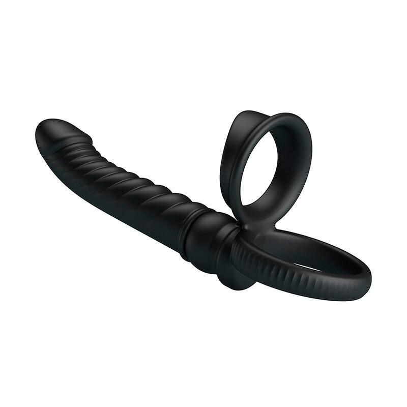PRETTY LOVE - MERRITT VIBRADOR ANAL CON ANILLO Y VIBRACIÓN NEGRO