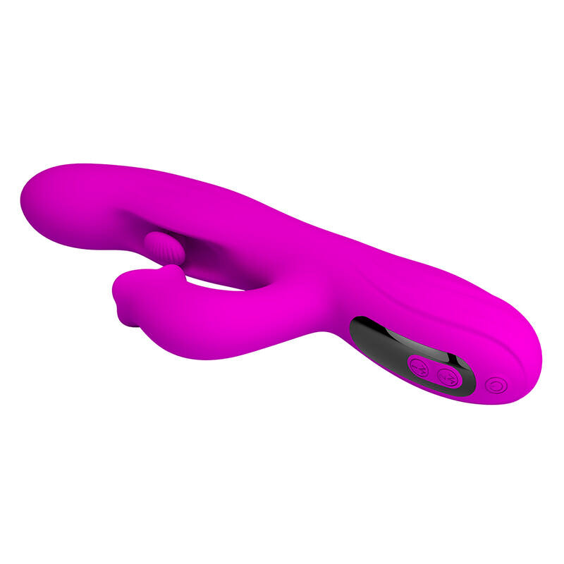 PRETTY LOVE - YALANDA VIBRADOR RABBIT OSCILANTE CON PANTALLA LED MORADO