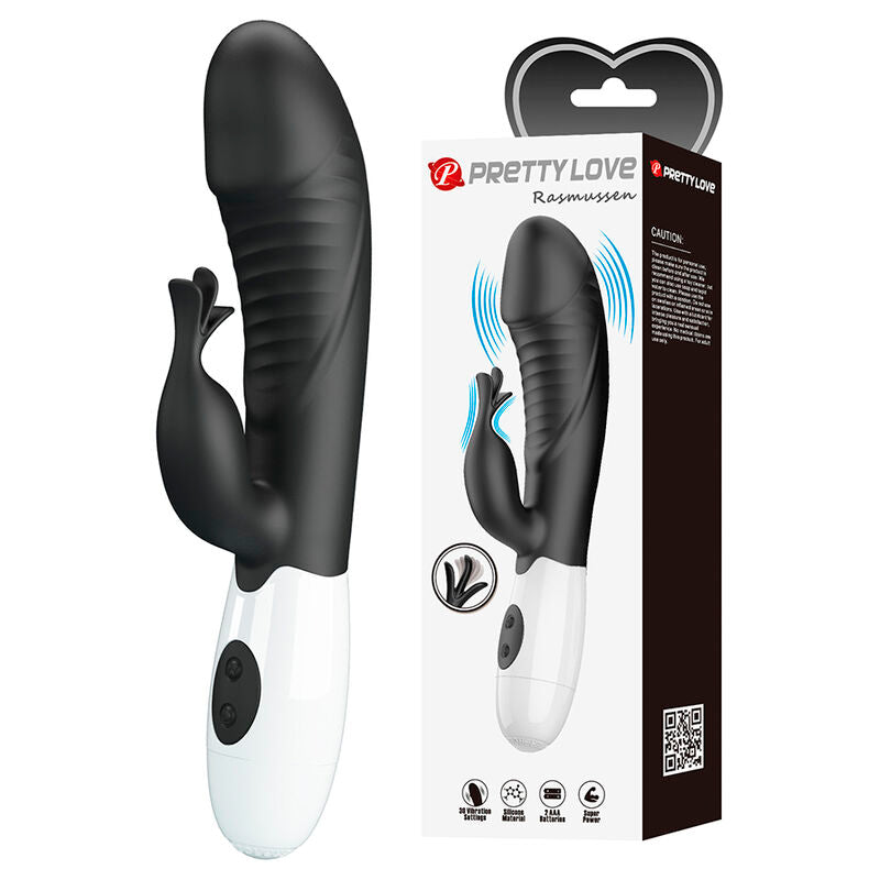 PRETTY LOVE - RASMUSSEN VIBRADOR RABBIT 30 FUNCIONES NEGRO