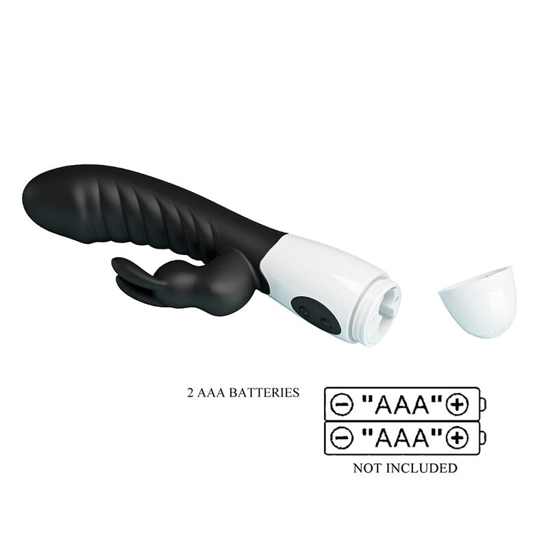 PRETTY LOVE - NAUGHTY BUNNY VIBRADOR RABBIT 30 FUNCIONES NEGRO