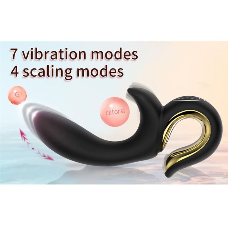 NALONE - LULU VIBRADOR RABBIT CON EMPUJE NEGRO