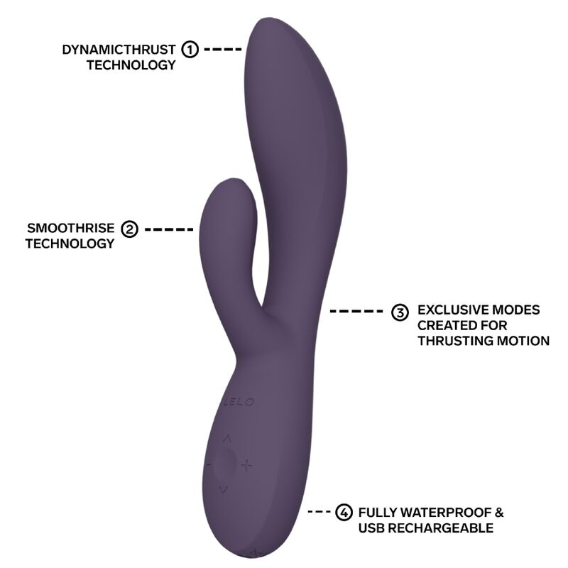 LELO - INA THRUST VIBRADOR RABBIT CON EMPUJE MORADO