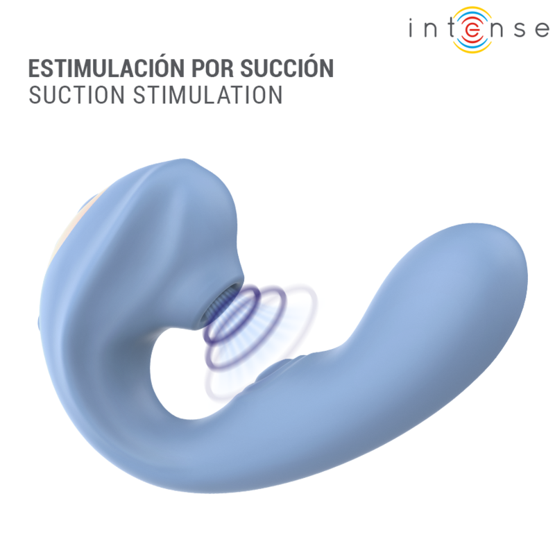 INTENSE - GINA ESTIMULADOR DE CLÍTORIS MULTIFUNCIÓN AZUL