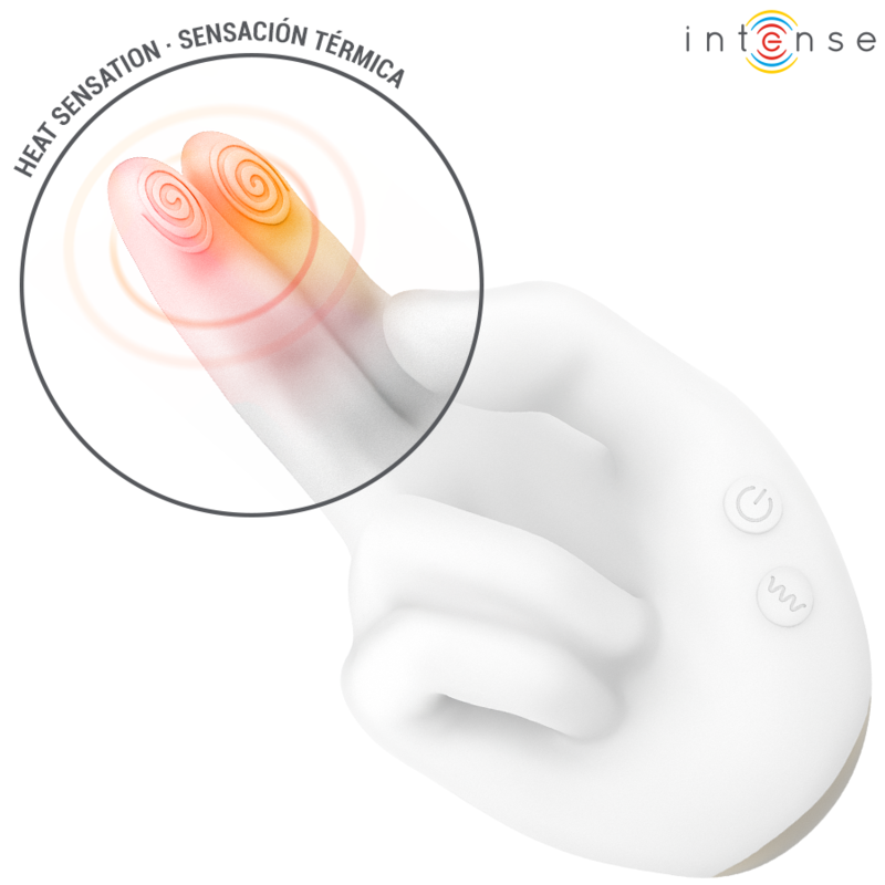 INTENSE - JIMMY ESTIMULADOR MULTIFUNCIÓN CON FORMA DE MANO, VIBRACIÓN Y CALOR