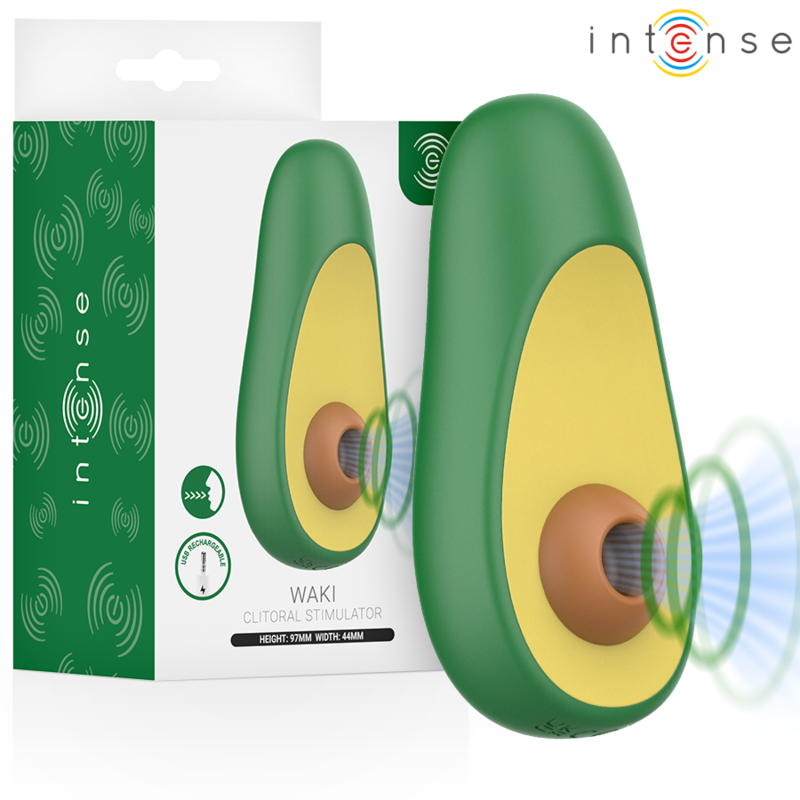 INTENSE - WAKI ESTIMULADOR SUCCIONADOR DE CLÍTORIS AGUACATE