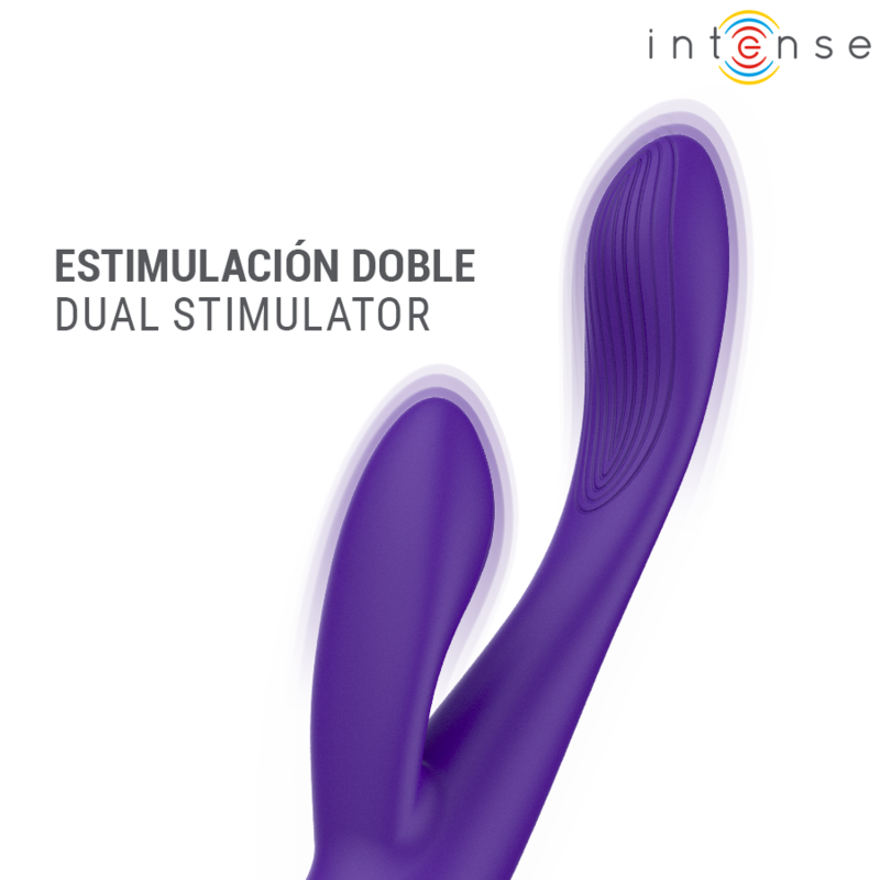 INTENSE - PAOLO ESTIMULADOR RABBIT RECARGABLE PARA PUNTO G Y CLÍTORIS