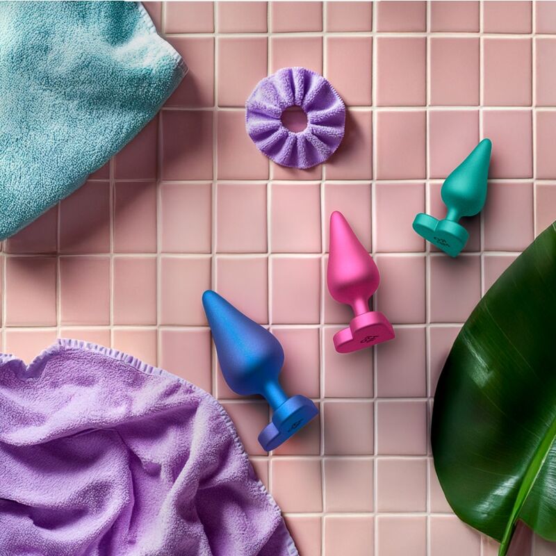 ROMP - LUSTER KIT DE ENTRENAMIENTO ANAL S/M/L CON BASE EN FORMA DE CORAZÓN